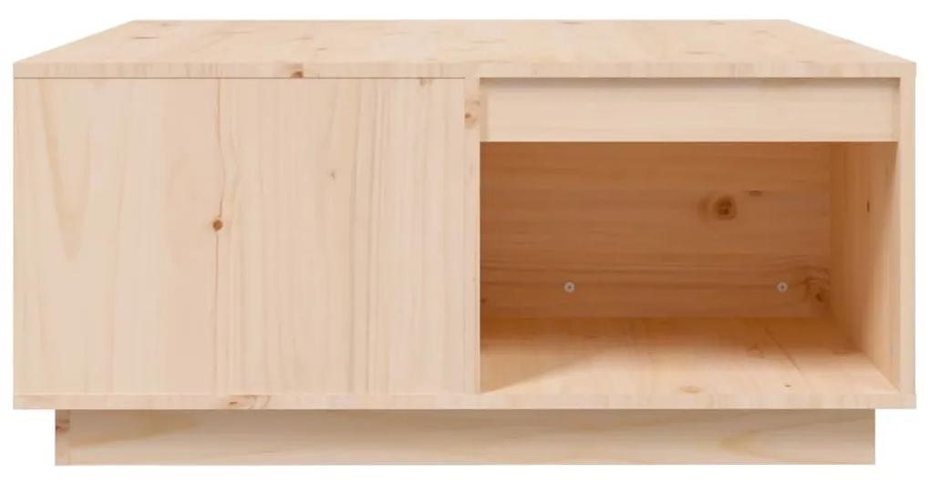 Mesa de centro 80x81x36,5 cm madeira de pinho maciça