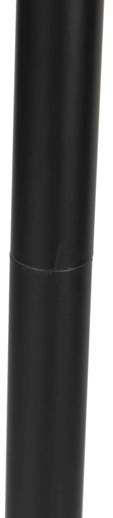 Candeeiro de pé moderno preto com LED e dimmer tátil - Berdien