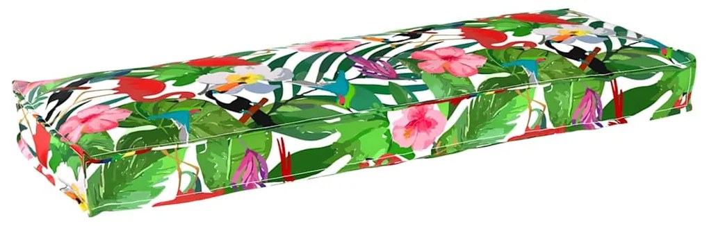 vidaXL Almofada de Palete para Banco Tropical Jungle 120x40x8 cm em Tecido Oxford