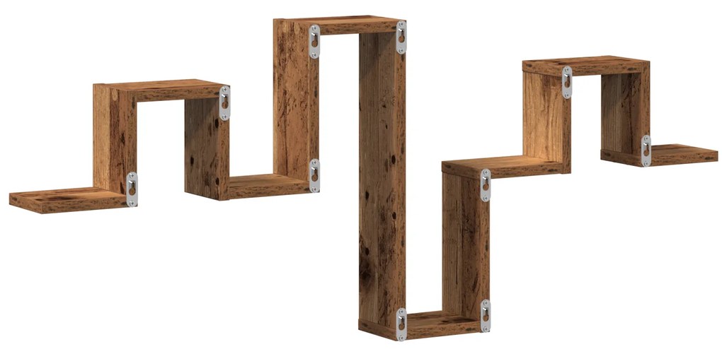 Prateleira de Parede Madeira Velha 104,5x10x43 cm Madeira de Engenhari
