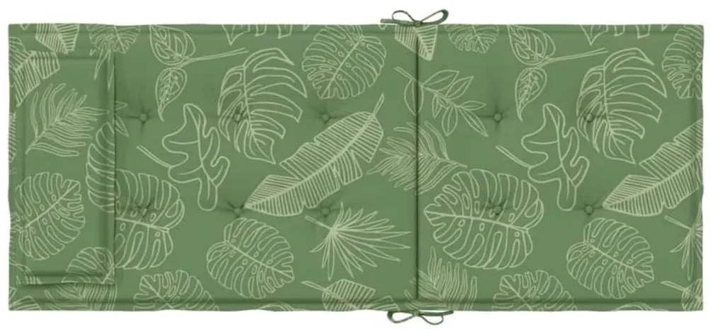 Almofadões p/ cadeira encosto alto 6 pcs tecido oxford folhas