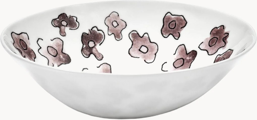 Taças pequenas em porcelana Fine Bone China Midnight Flowers, conjunto de 2