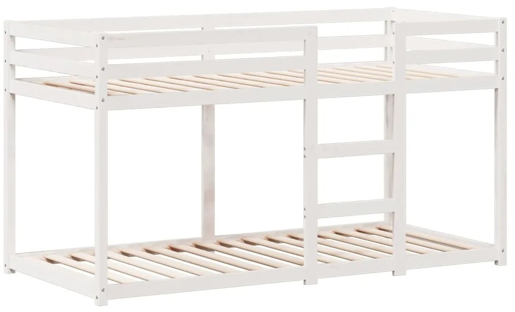 Beliche com telhado 75x190 cm madeira de pinho maciça branco