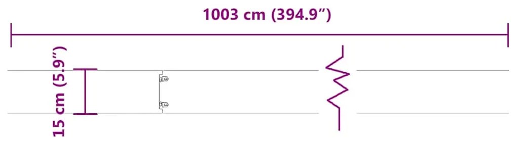 Orlas de relva 10 pcs antracite 15x103 cm aço laminado a frio