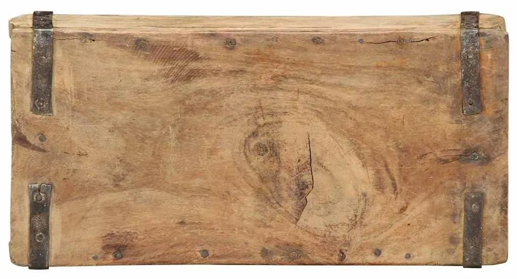 Bandejas vidaXL 4 pcs 30x15x9 cm Madeira Sólida Reciclada