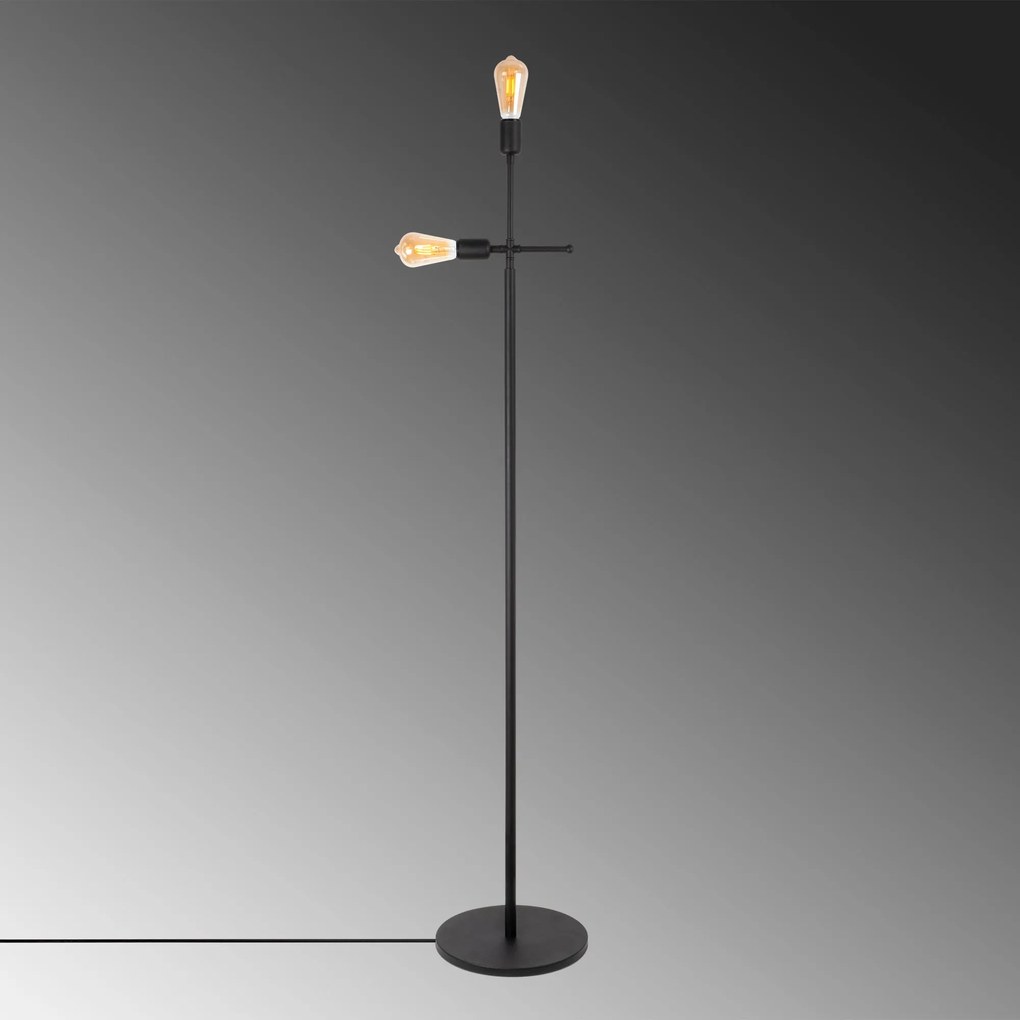 Candeeiro de Pé Beste – Preto – 30 x 30 x 160 cm