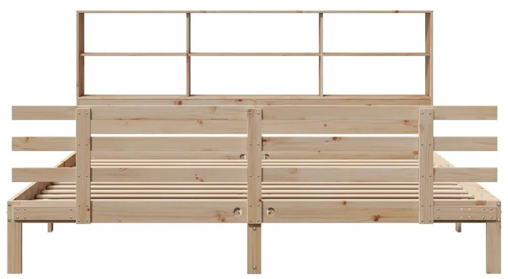 Cama com estante sem colchão 180x200 cm pinho maciço