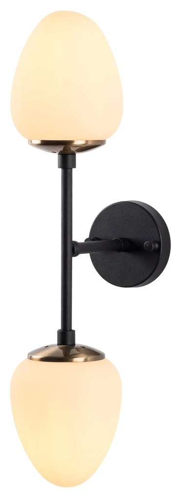 Candeeiro de Parede Camflo – Preto e Branco Antigo – 12 x 23 x 56 cm