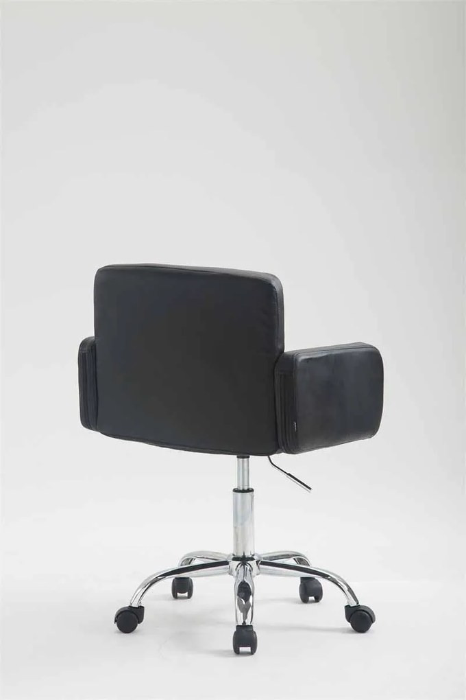 Cadeira de escritório Los Angeles em couro sintético 60 x 75-89 x 52 cm Preto