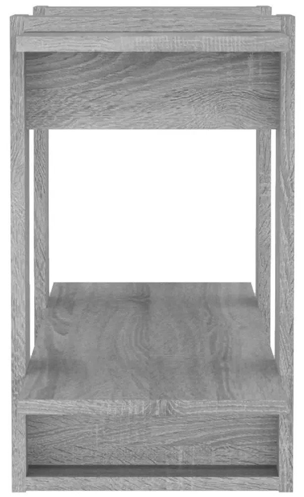 Estante/divisória 80x30x51 cm cor sonoma cinza