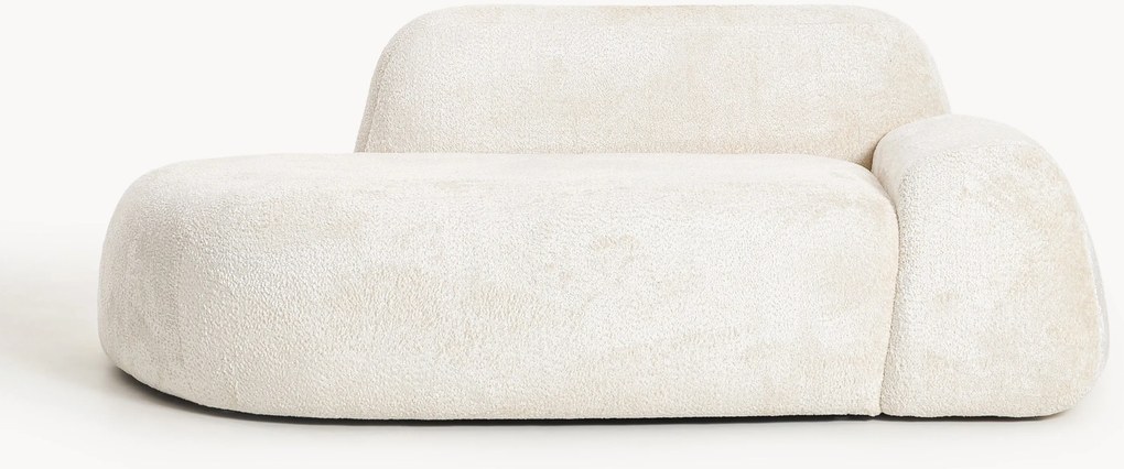 Chaise longue em teddy-bouclé Wolke (2 lugares)