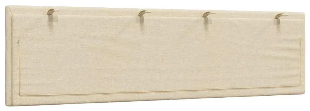 Almofadão de cabeceira 180 cm tecido creme