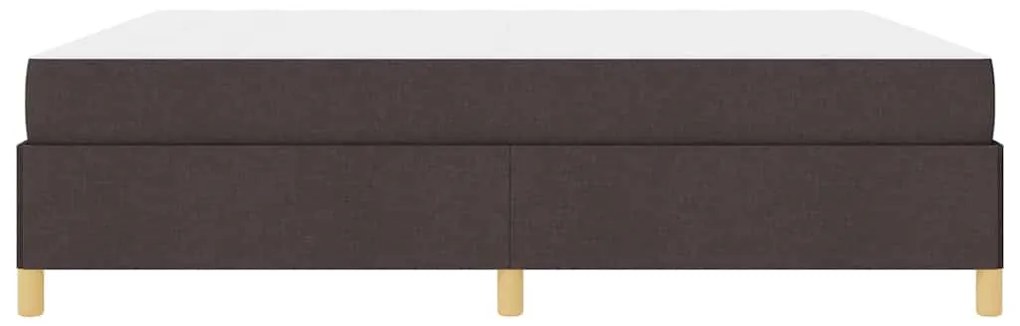 Cama Box Outros Marrom Escuro e Branco 180 x 200 cm tecido