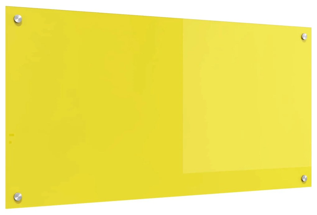 vidaXL Proteção de Cozinha Amarelo 100 x 50 cm vidro temperado