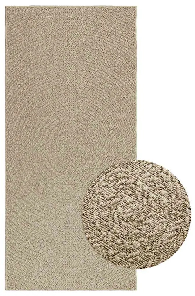 vidaXL Tapete ZIZUR bege 100x200 cm aspeto de juta interior e exterior