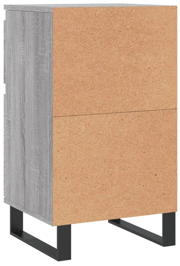 Aparadores 2 pcs 40x35x70 cm derivados madeira cinzento sonoma