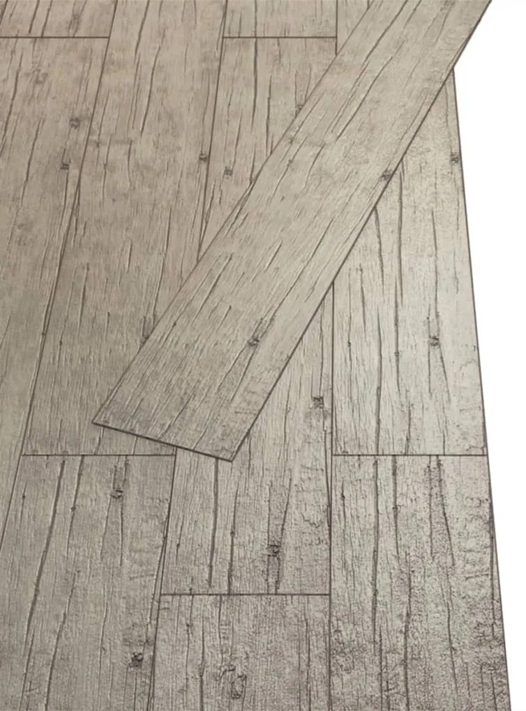 Tábuas de soalho PVC auto-adesivo 5,02 m² 2 mm carvalho caiado