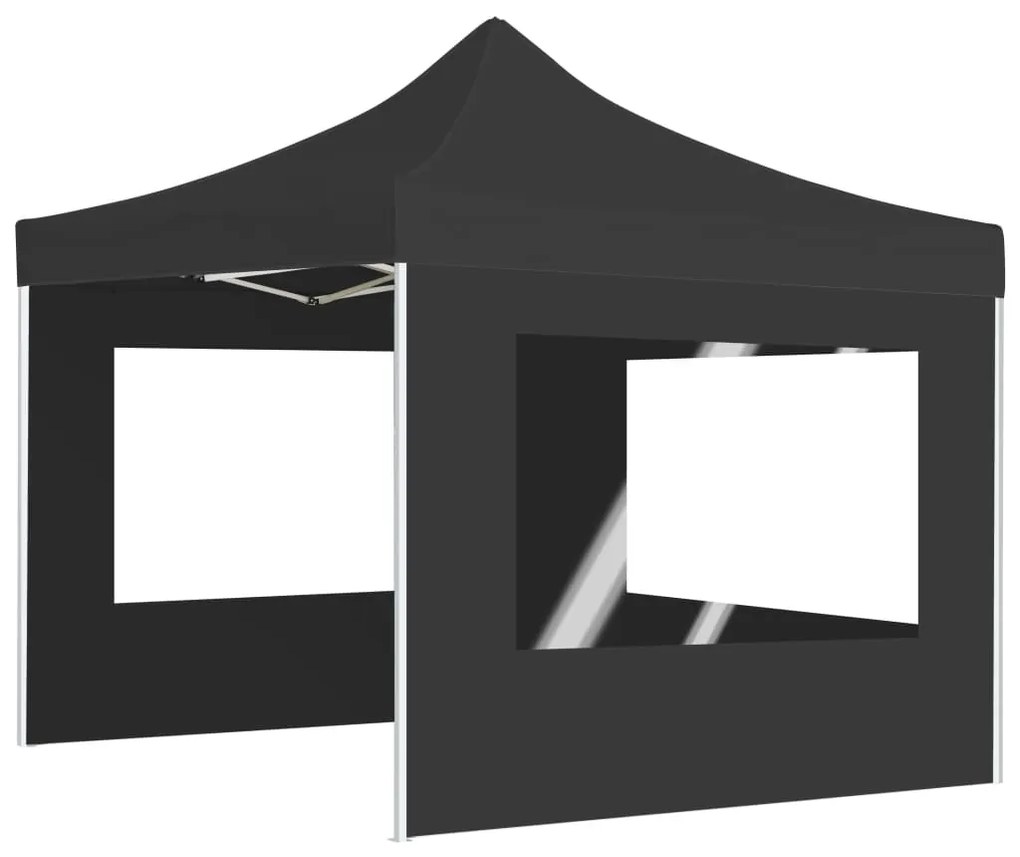 Tenda dobrável profissional com paredes alumínio 2x2m antracite