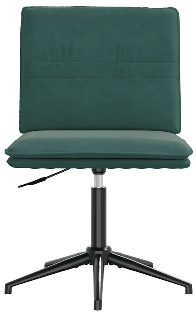 Cadeiras de jantar 2 pcs veludo verde-escuro