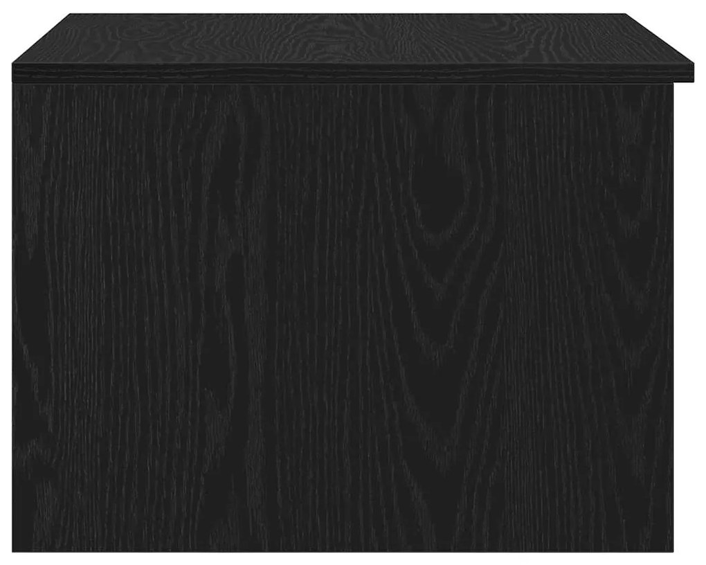 Mesa de Café vidaXL Preto Carvalho 50x50x36 cm Madeira Engenharia