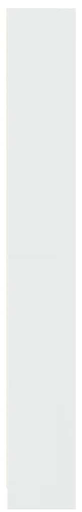 Estante 80x24x176 cm derivados de madeira branco brilhante