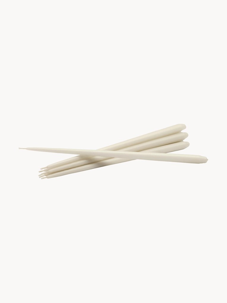 Velas finas compridas Stoff Nagel, conjunto de 6