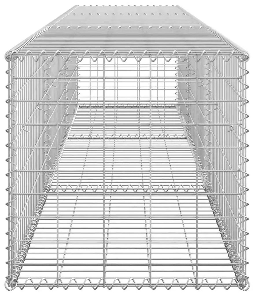 Muro gabião com tampas aço galvanizado 300x50x50 cm