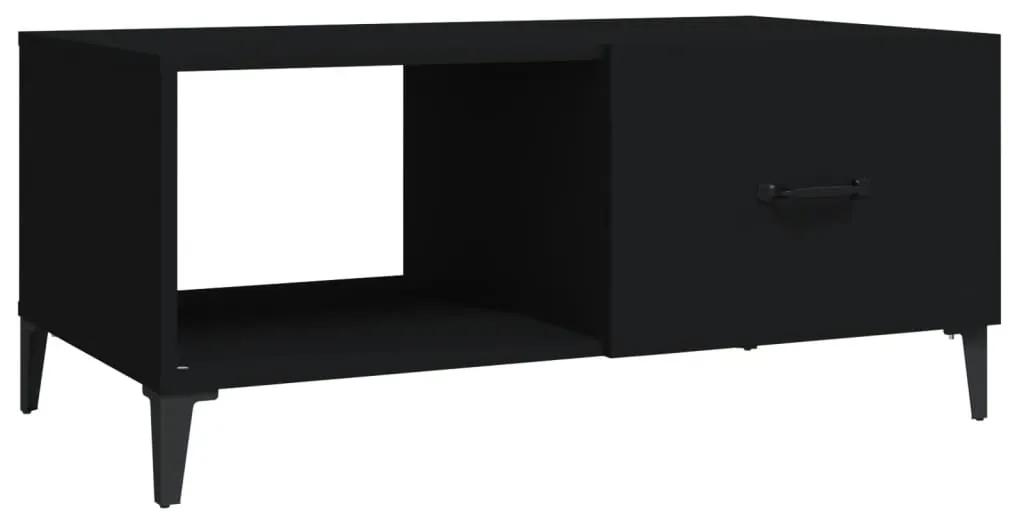 Mesa de centro 90x50x40 cm madeira processada preto