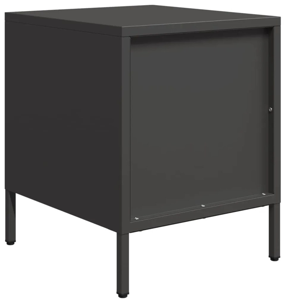 Mesa de cabeceira 35x39x43,5 cm aço preto