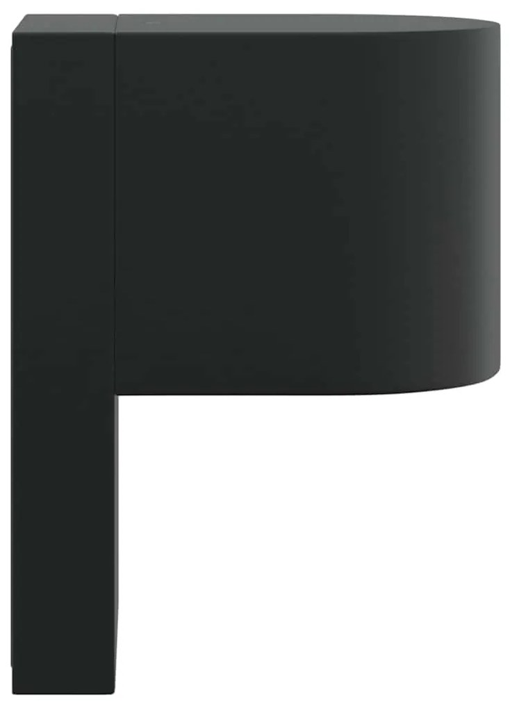 Luzes de Parede Externas Preto Aço Inoxidável IP44