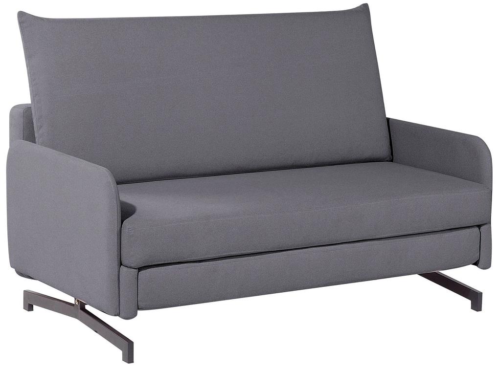 Sofá-cama de 2 lugares em tecido cinzento BELFAST Beliani