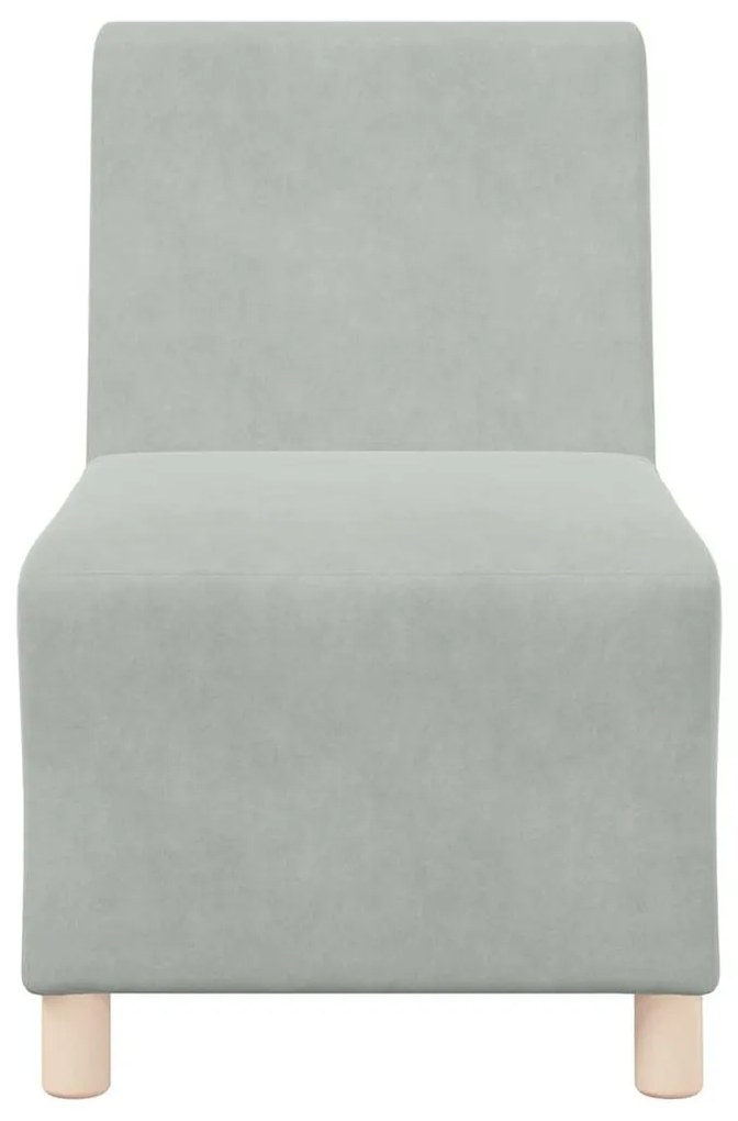 Cadeiras de Sofá 2 pcs Cinzento-claro 55 x 74 x 82 cm Veludo