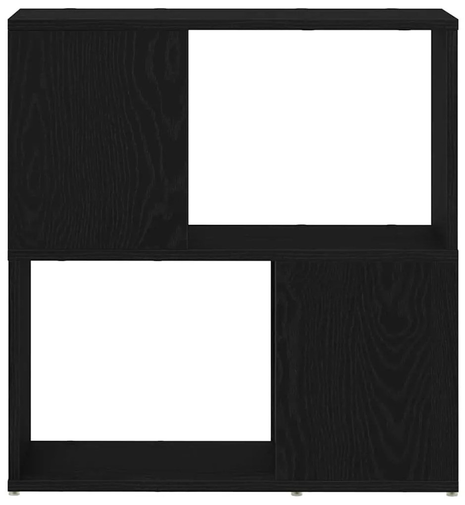 Estante VidaXL Preta Carvalho 60x24x63 cm em Madeira de Engenharia