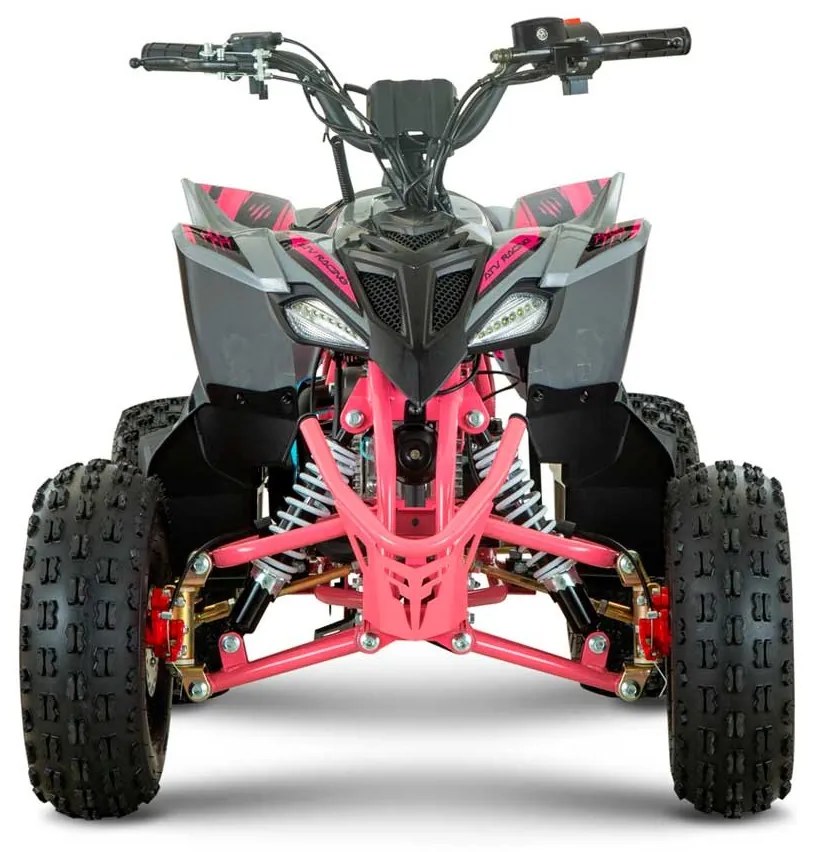 MINI MOTO 4 GASOLINA PARA CRIANÇAS  velocidade até 50Km/h C/Limitador 110cc Roan Ratte R6 Automática Rosa