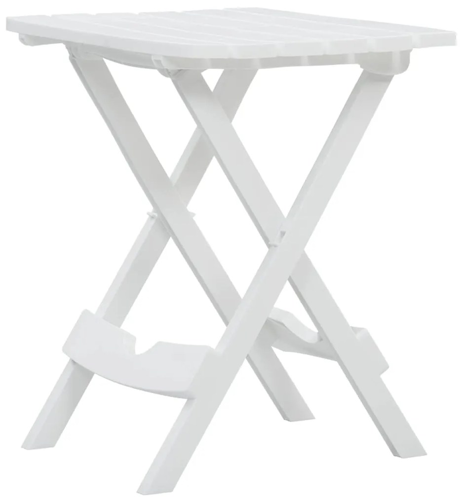 Mesa de jardim dobrável 45,5x38,5x50 cm branco