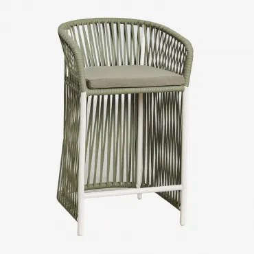Pacote De 4 Bancos Altos Sophie Verde Exército Claro & ↑65 Cm - Sklum