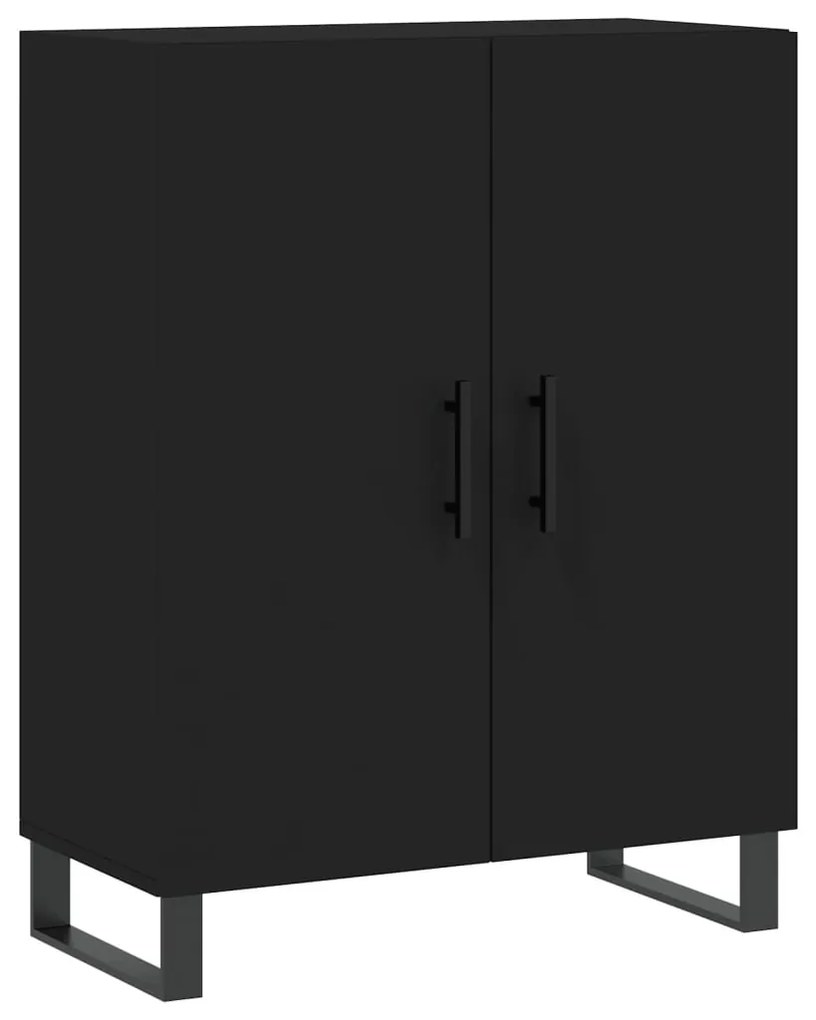 Armário alto 69,5x34x180 cm derivados de madeira preto