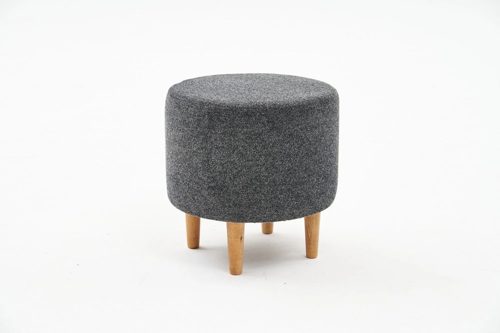 Pouffe Findik Gabbana – Cinzento – 40x42x40 cm
