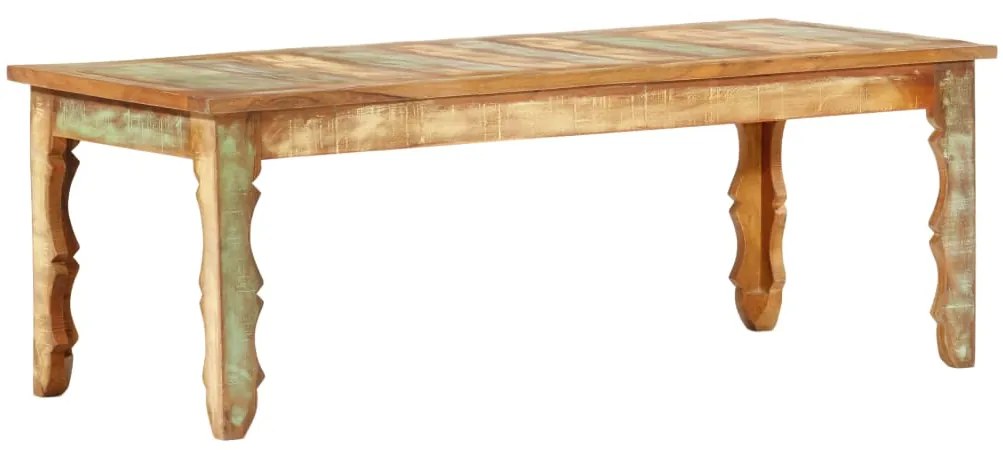 Mesa de centro 110x50x40 cm madeira recuperada maciça