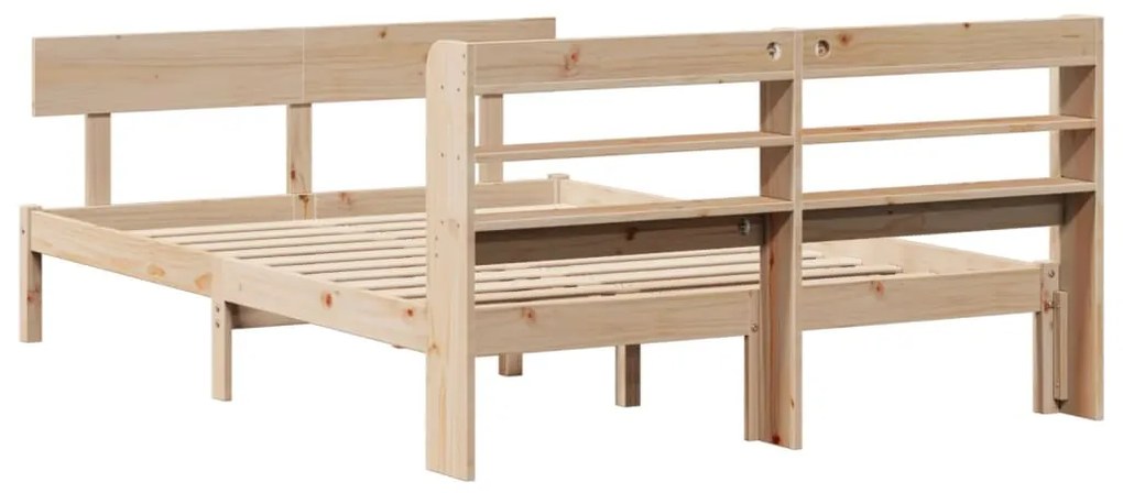Cama sem colchão 120x190 cm madeira de pinho maciça