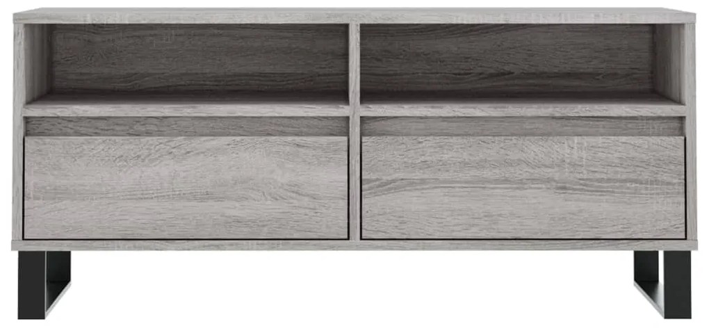 Móvel de TV 100x34,5x44,5 cm derivados madeira cinzento sonoma