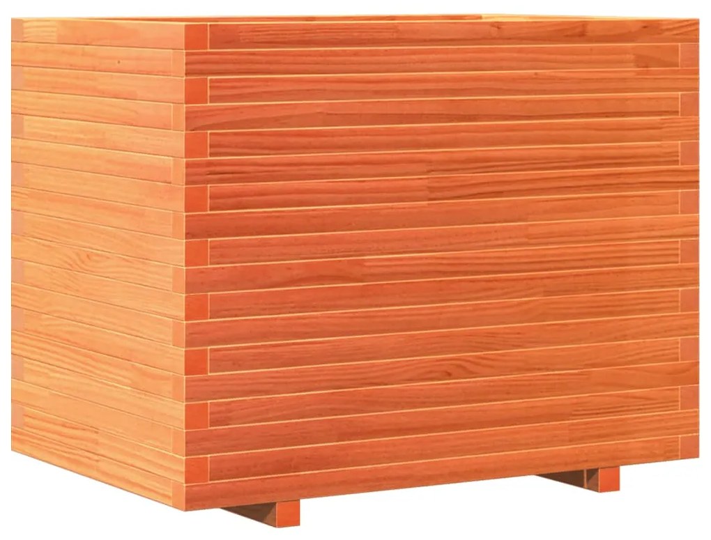 Vaso/floreira de jardim 90x60x72,5 cm pinho maciço castanho mel