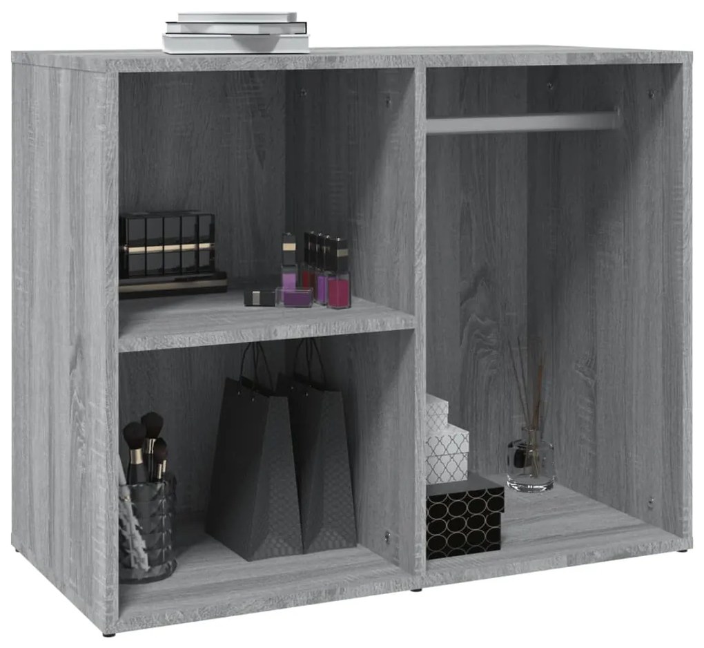 Toucador 80x40x65 cm derivados de madeira cor cinzento sonoma