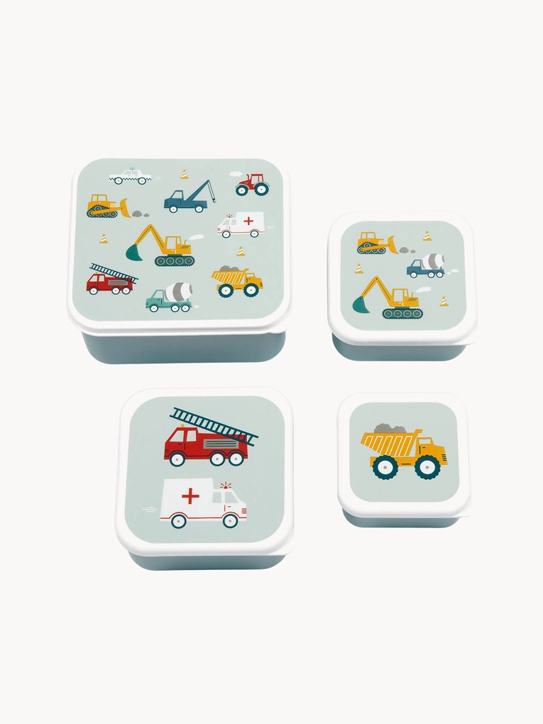 Lancheiras para crianças Vehicles, conjunto de 4