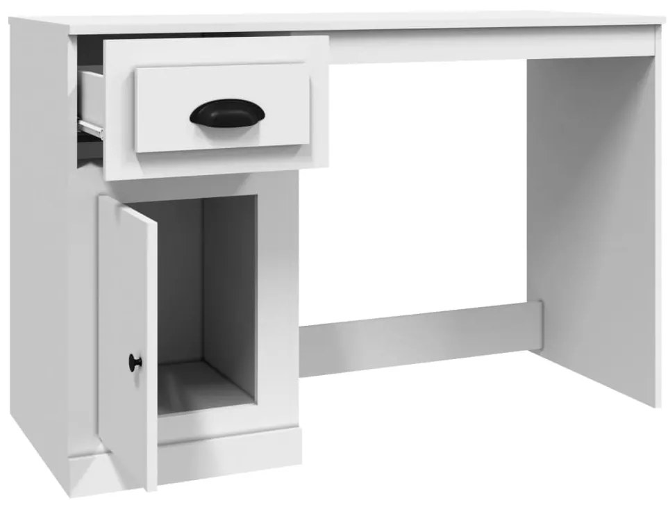 Secretária c/ gaveta 115x50x75 cm derivados de madeira branco
