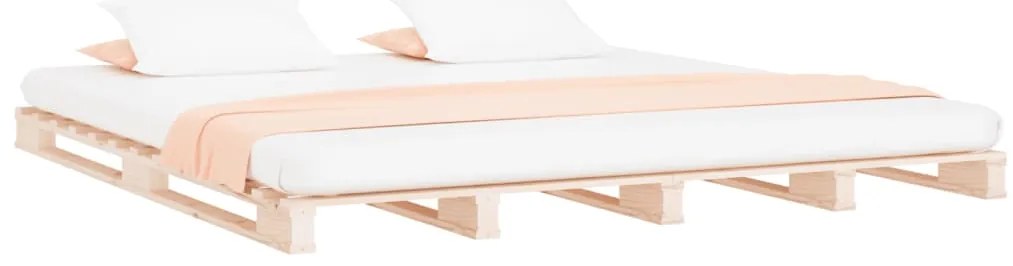 Cama de paletes de casal 135x190 cm pinho maciço