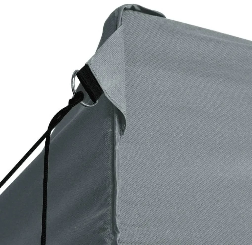 Tenda dobrável profissional festas 3 paredes 3x4m aço antracite