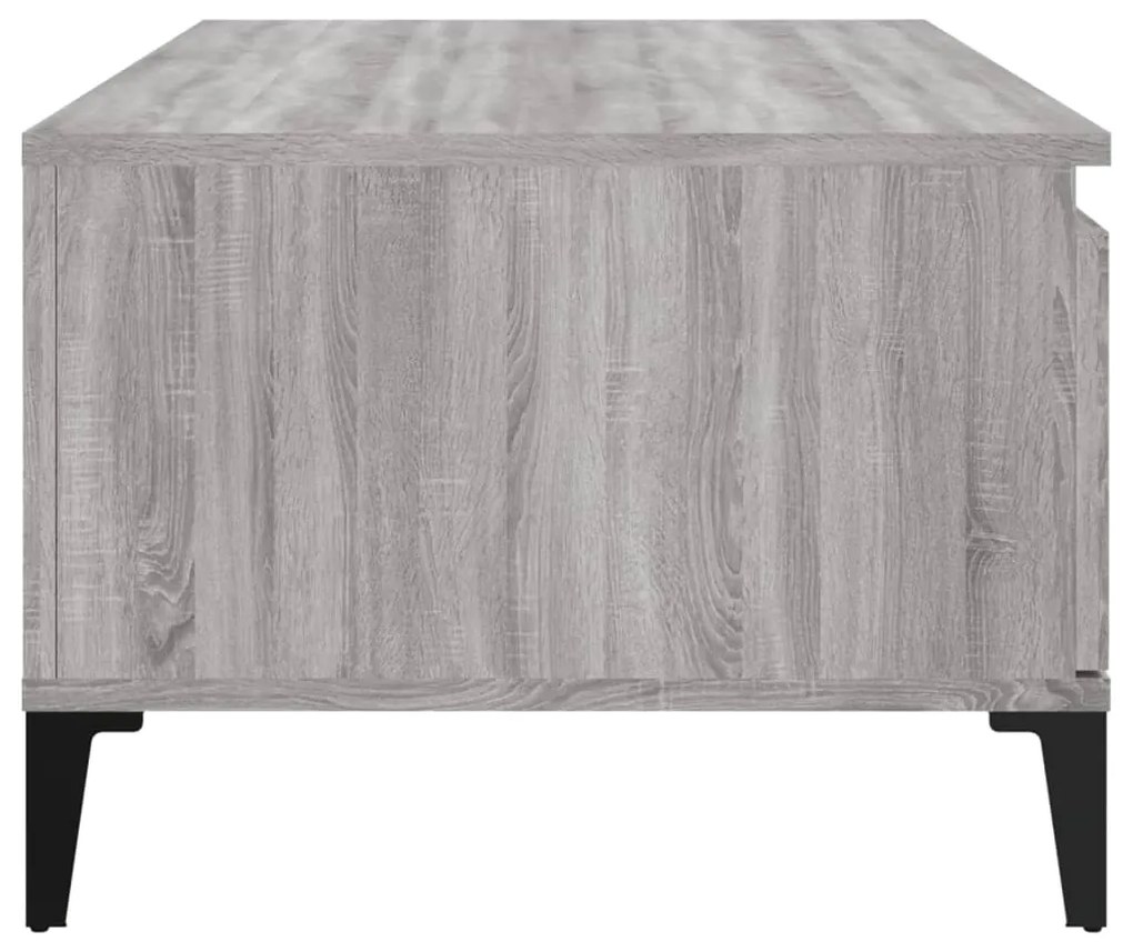 Mesa de centro 90x50x36,5 cm derivados madeira cinzento sonoma