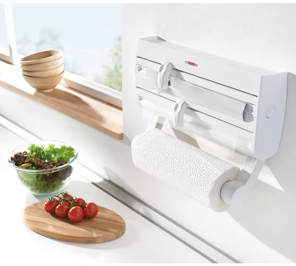 Suporte de parede para rolos de cozinha Parat F2 branco 25771