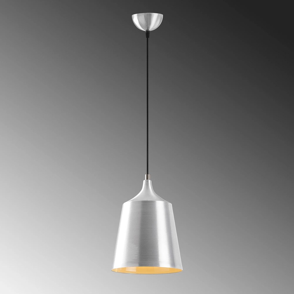 Lustre Dodo – Prateado e Turquesa – 20 x 20 cm, Altura 125 cm